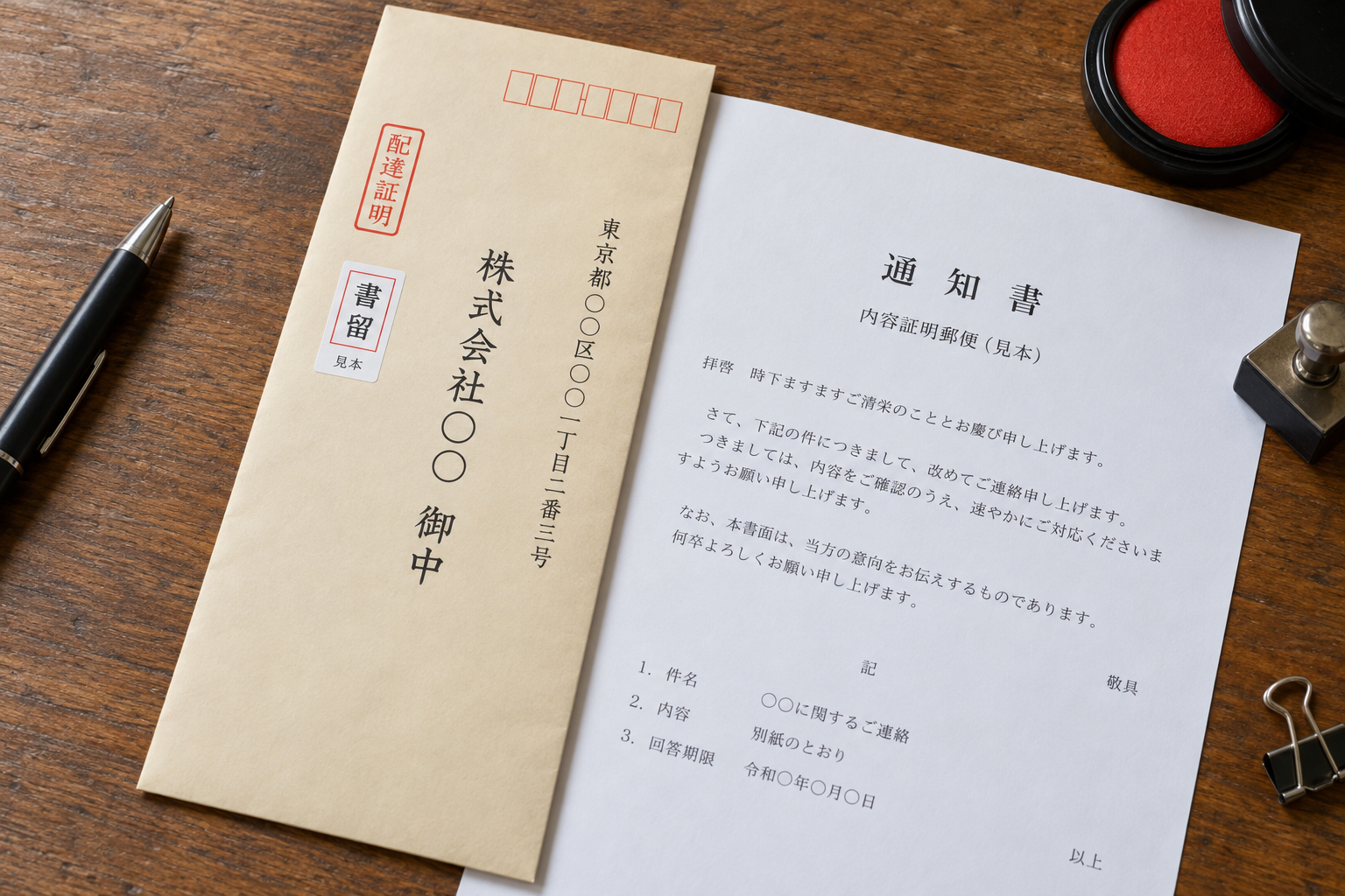 『内容証明郵便』について