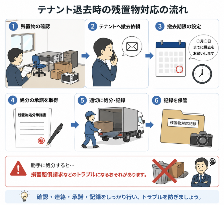 テナント退去時の残置物に関する法的注意点